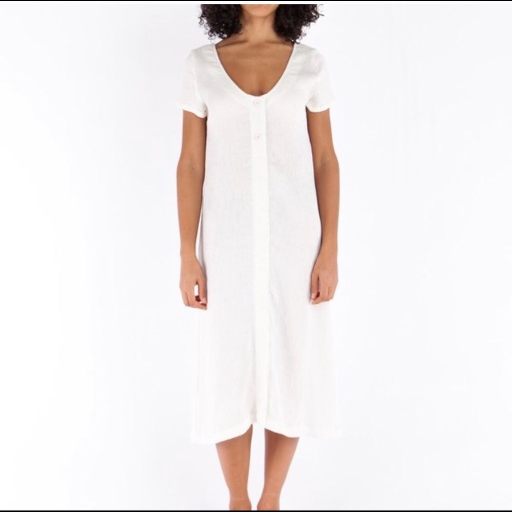 Lacausa Saffron Bone Dress Small